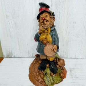 Tom Clark Signed TWINKLE 1990 Leprechaun Gnome Figurine 1987 Fall Clown Coin